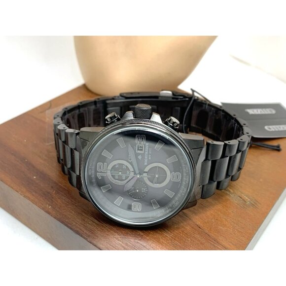 Citizen Men's Watch CA0295-58E Nighthawk Eco Drive Chronograph Black Dial Steel - Picture 9 of 15